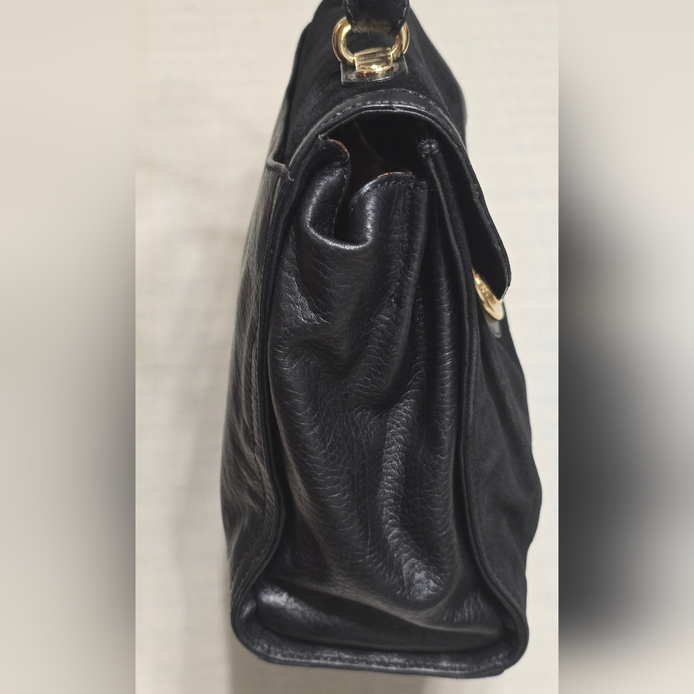Marc Jacobs Black Suede Top-Handle Shoulder Bag - Picture 5 of 17